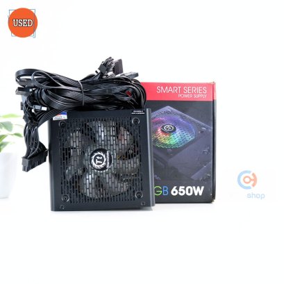 POWER SUPPLY (พาวเวอร์ซัพพลาย) THERMALTAKE SMART SERIES BX1 RGB 650W (80 PLUS BRONZE) P10002
