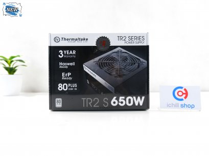POWER SUPPLY (พาวเวอร์ซัพพลาย) THERMALTAKE TR2 S 650W (80 PLUS WHITE) (ของใหม่) P12963