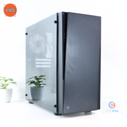 CASE (เคสเปล่า) THERMALTAKE VERSA J21 TEMPERED GLASS EDITION (BLACK) P14684