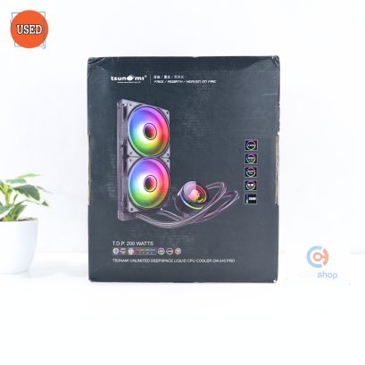LIQUID COOLING (ชุดระบายความร้อนน้ำ) TSUNAMI COOLMAN CM-240 PRO ARGB (BLACK) P16305