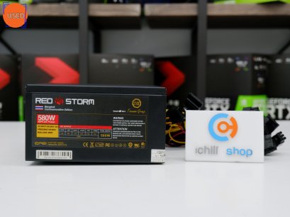 POWER SUPPLY (พาวเวอร์ซัพพลาย) TSUNAMI RED STROM 580W NO BOX P11892