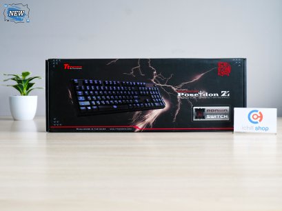 KEYBOARD (คีย์บอร์ด) TT ESPORTS POSEIDON Z (BROWN SWITCH) (คีย์ TH / ของใหม่) P12816