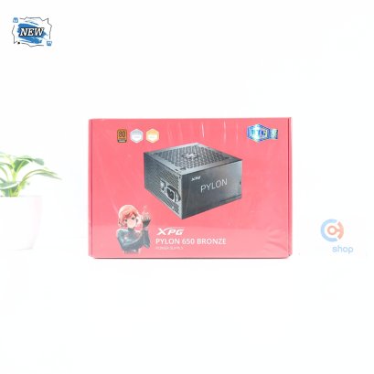 POWER SUPPLY (พาวเวอร์ซัพพลาย) XPG PYLON 650W (80 PLUS BRONZE) ของใหม่ P17316