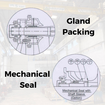 gland packing and mechanical seal