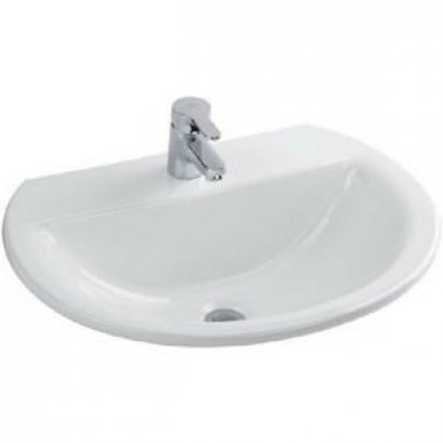 TF-0452-WT อ่างล้างหน้าบนเคาน์เตอร์ รุ่นคอนเซ็ปต์ 55 สีขาว