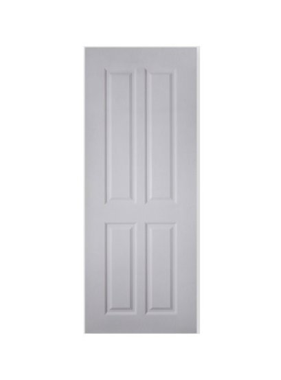 PNR005 ประตู UPVC ภายนอกและภายใน 80x200cm.สีสโนว์ขาว(ไม่เจาะ)