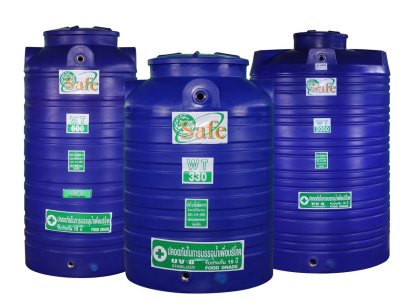WT-3000L ถังเก็บน้ำบนดิน Safe ( ท่อนอก รวมลูกลอย ) สีน้ำเงิน