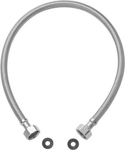 Z402 (HM) สายน้ำดีอ่างล้างหน้าสเตนเลสถัก 16นิ้ว