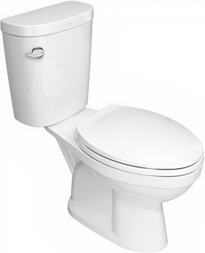 TF-2697SCW-WT-0 สุขภัณฑ์ 2 ชิ้น รุ่นวินพลัสทู 4.5L กดหน้า สีขาว