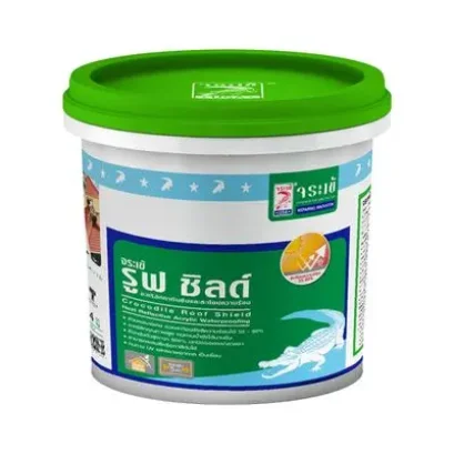 จระเข้ รูฟ-ชิลด์ สีขาว 4 กก.(ทากันซึมดาดฟ้า-หลังคา
