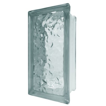 N-021/13 บล็อกแก้วใส แก้วประดับฟ้า(240x115x80 mm)