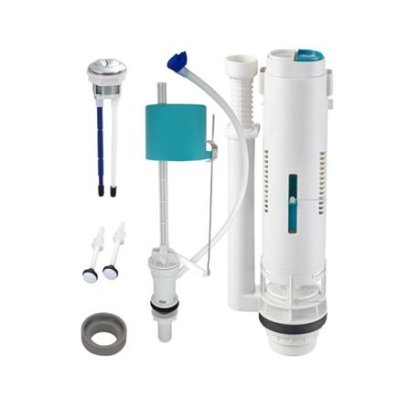 N-105 ชุดอุปกรณ์หม้อน้ำชักโครก แบบแป้นกดด้านบน