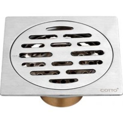 CT6404Z2P (HM) ตะแกรงน้ำทิ้งสแตนเลสเหลี่ยมหน้าแปลน 4นิ้ว