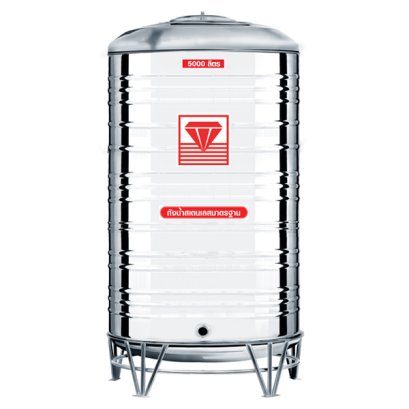 DMCB-5000 ถังเก้บน้ำสแตนเลสตราเพชร ก้นนูนพร้อมขา 5000L ลิตร