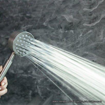 RA D411-STN-4 ฝักบัวมือสแตนเลส 1 ระบบ พร้อมสายและขอแขวนครบชุด