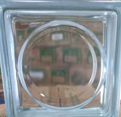 N-057 บล็อกแก้ว 3 &quot; แก้ววงแหวน 190x190x80 ช้างแก้ว