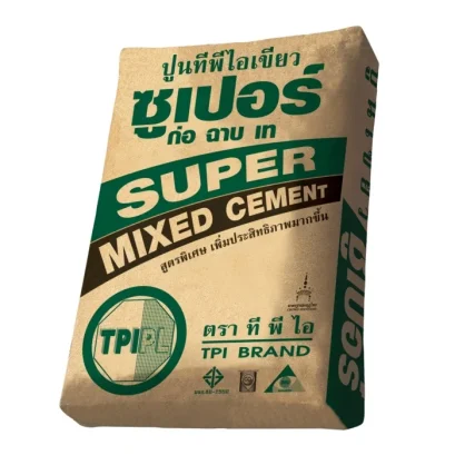 ปูนซีเมนต์ผสม ก่อ ฉาบ เขียวซูเปอร์ TPI 40 กก.