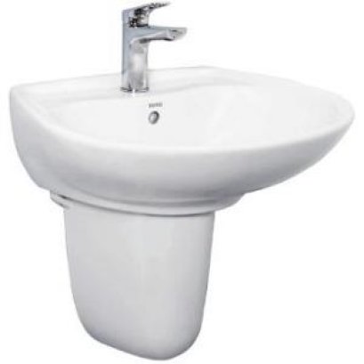 LHT300CRV/L300HFE อ่างล้างหน้าพร้อมขาตั้งลอย สีขาว