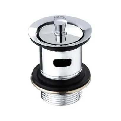 KA-02-234-50 สะดืออ่างแบบดึงล็อค  KARAT FAUCET ( มีรูน้ำล้น )