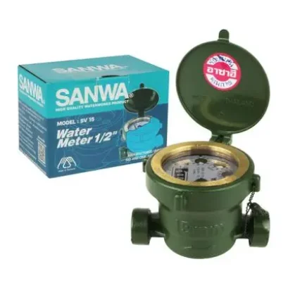 SANWA SV 15 มาตรวัดน้ำชั้นเดียว 1/2"