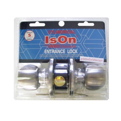 8012-SS/BK ลูกบิดประตูห้องน้ำ แสตนเลส ISON