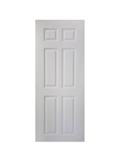 PNR003 ประตู UPVC ขนาด 80x200cm. สีขาว (เจาะ)