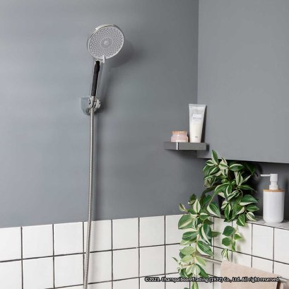 RA D413-4333 ฝักบัวมือโครเมียม พร้อมสายและขอแขวนครบชุด 3 ระบบ