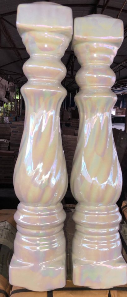 ลูกกรง ทานตะวัน 60 cm สีขาวมุก