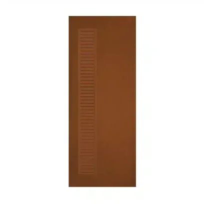 PSW010 ประตูห้องน้ำ UPVC โพลีวูด 70x200cm.(เจาะ) สีเอิร์ทน้ำตาล