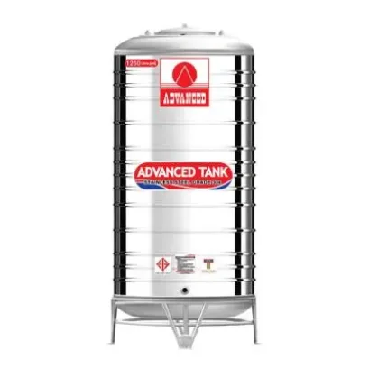 AVH-1250L ( 99 ) ถังเก็บน้ำสแตนเลสเลส แอ็ดวานซ์ ทรงสูง ก้นนูนพร้อมขาตั้ง