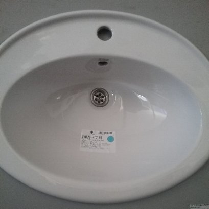 TF-0477-WT อ่างล้างหน้าบนเคาน์เตอร์ สีขาว