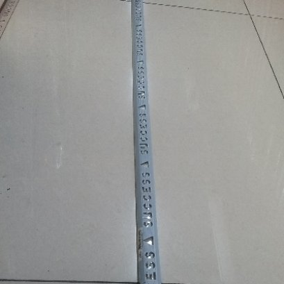 คิ้วpvc uv uvf40/2mสีฟ้าเทา