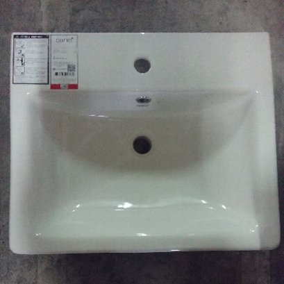 C0156 อ่างล้างหน้าแขวนผนัง สีขาว