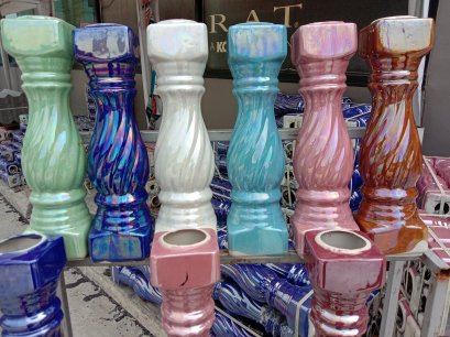 ลูกกรงเกลียวเซรามิค 50 CM. สีชมพู