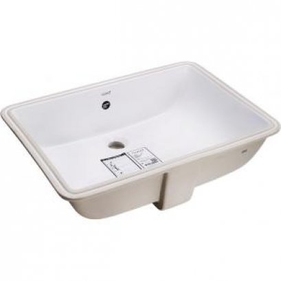 C05117 อ่างล้างหน้าชนิดฝังบนเคาน์เตอร์ รุ่นฟรีเซีย ทู สีขาว