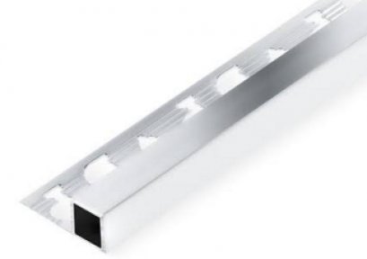 TAS131 คิ้วอลูมิเนียมแบบเหลี่ยม สีเงินเงา 13mm.x2m.