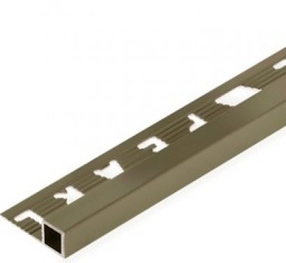 CAGB122031 คิ้วอลูเหลี่ยมไฮกรอส สีโกลเบจ 12mmx2m.