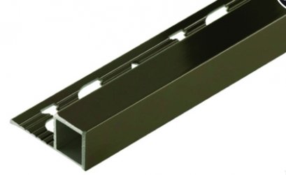 CAO122031 คิ้วอลูมิเนียมเหลี่ยมไฮกรอส สีโอ๊ค 12 mmx2 m.