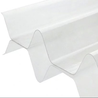 โปร่งแสง ลอนคู่ 50x150 ซม. ขาวใส 1.5ช้าง