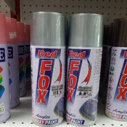 NO.36(300) สีสเปรย์ (BRIGHT SILVER) เรดฟอกซ์ 400cc.