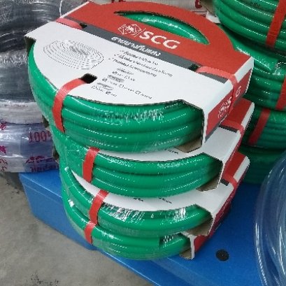 สายยางทึบแสง 5/8นิ้วx20ม สีเขียว SCG