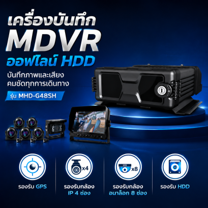 MHD-G48SH Mobile Digital Video Recorder with HDD Support.