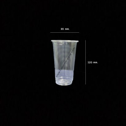 แก้วน้ำพลาสติกใส 14 ออนซ์ ลอน ปาก 85 mm.