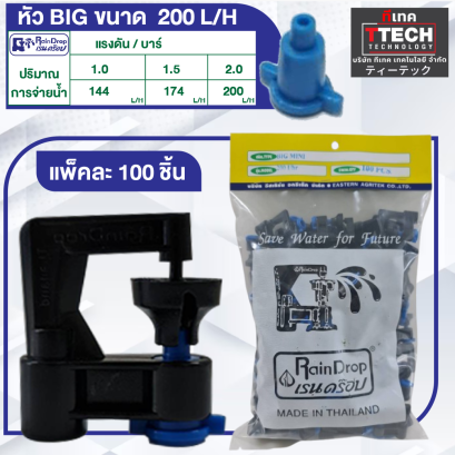 Rain Drop หัวน้ำ BIG MINI 200