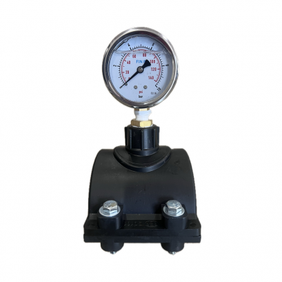 ชุดแคมป์รัดท่อ3"+เกจวัดแรงดัน