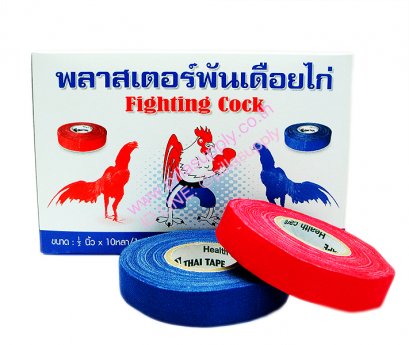 พลาสเตอร์พันเดือยไก่ (น้ำเงิน-แดง) - (1*12)