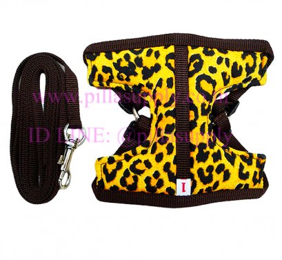 สายรัดอก (แบบมีผ้ารอง)+สายจูง # 1