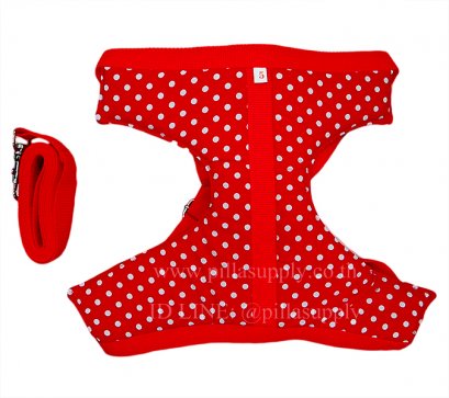 สายรัดอก (แบบมีผ้ารอง)+สายจูง # 5