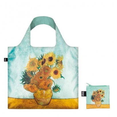 กระเป๋าผ้าแฟชั่นแบรนด์LOQI รุ่นVINCENT VAN GOGH Vase with Sunflowers, 1888 Bag