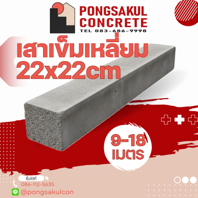 เสาเข็มสี่เหลี่ยมตัน 22